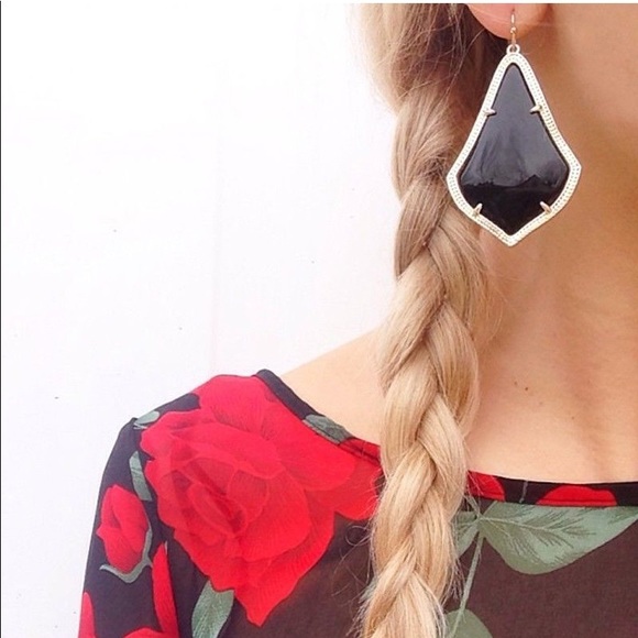 Kendra Scott Alexandra Red earrings - Picture 2 of 2